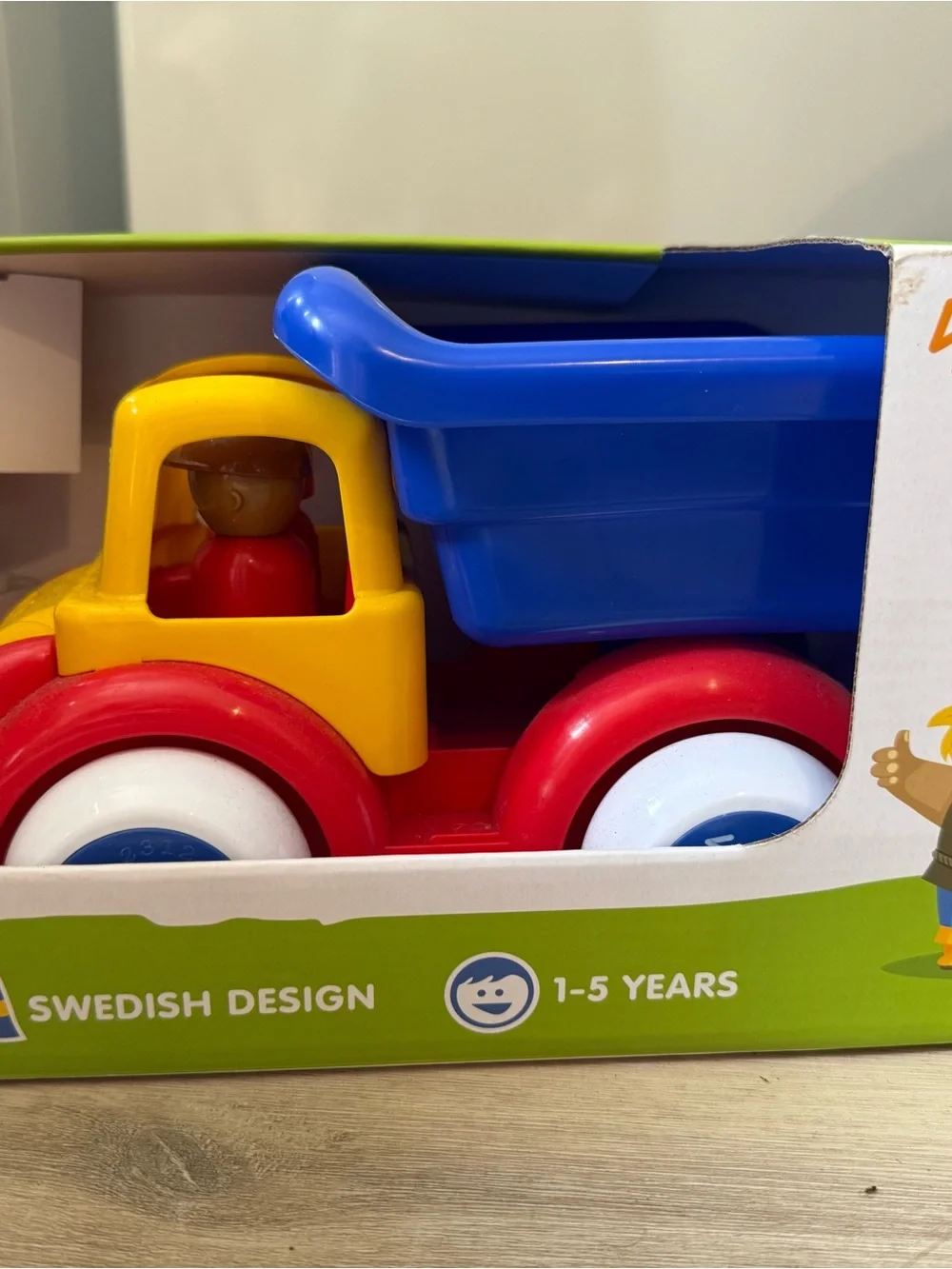 Blue & Yellow Dump Truck for Kids